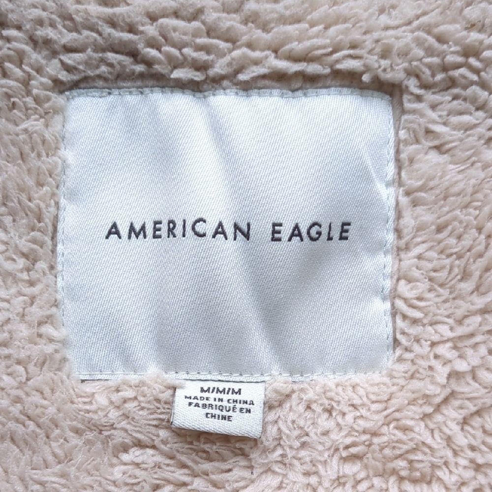 ‼️American Eagle Plaid Sherpa Jacket - Picture 2 of 5
